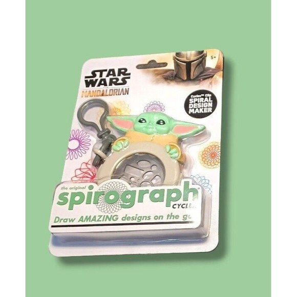 Disney Star Wars Grogu Spirograph Cyclex Hasbro 5+ Compact Collectors Travel Toy - Picture 16 of 16